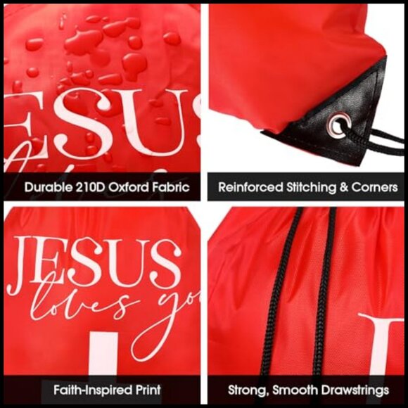 Drawstring Backpacks Bulk Religious Gift Bags Church Events Easter Practical